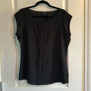Black Short Sleeve Blouse from The Limited Size Medium